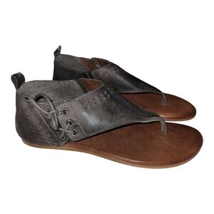 Bed Stu Gray and Brown Sandals